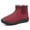 Red, variant on Women's Snow Boots, Womens Winter Shoes Dressy Casual, Insulated, Slip-On, Chukka, Pointed Toe, Sportswear, Red, Size 8.5