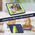 thumbnail image 3 of XYX Case for iPad Mini 5th/4th Generation 7.9 inch, Dual Layer Slim Heavy Shockproof Rugged Protective Cover Case with Kickstand (Navy Lime), 3 of 7