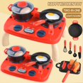 thumbnail image 2 of Play House Small Kitchen Dining Table Simulation Cooking Pot Cooking Set With Lighting And Sound Effects Parent-child Interactive Toys, 2 of 5