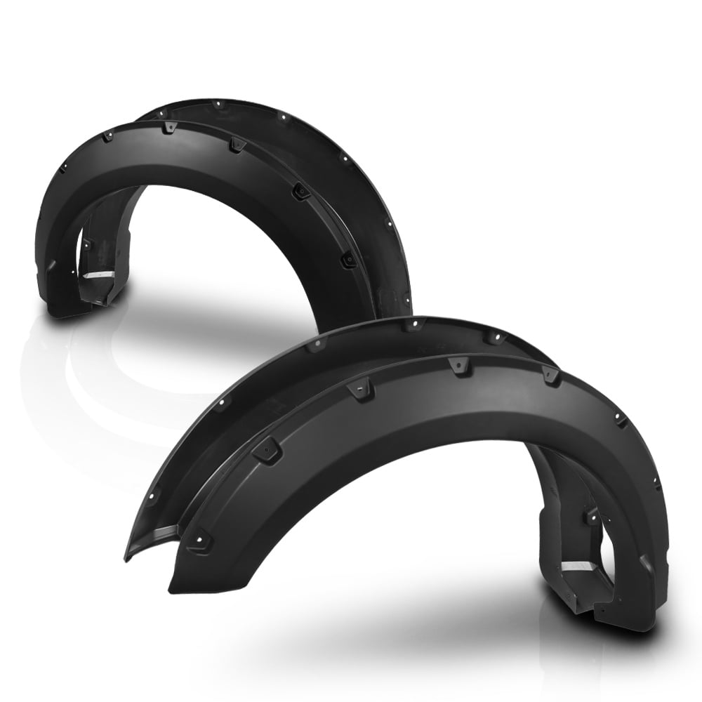 Textured Black Pocket Rivet Fender Flares Wheel Cover for 1518 F150