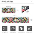 thumbnail image 3 of Yayeee Faucet Mat for Kitchen Sink 14.7" Diatomite Long Splash Guard Pad, Red Geometric, 3 of 7