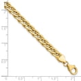 thumbnail image 5 of Diamond2Deal 14K Yellow Gold Polished Fancy Link Bracelet for Men 7.5", 5 of 7