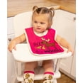 thumbnail image 4 of LazyOne Animal-Print Baby Bibs, Cute Baby Shower Gifts, One Size, Pink (Duck Duck Moose, ONE SIZE), 4 of 5