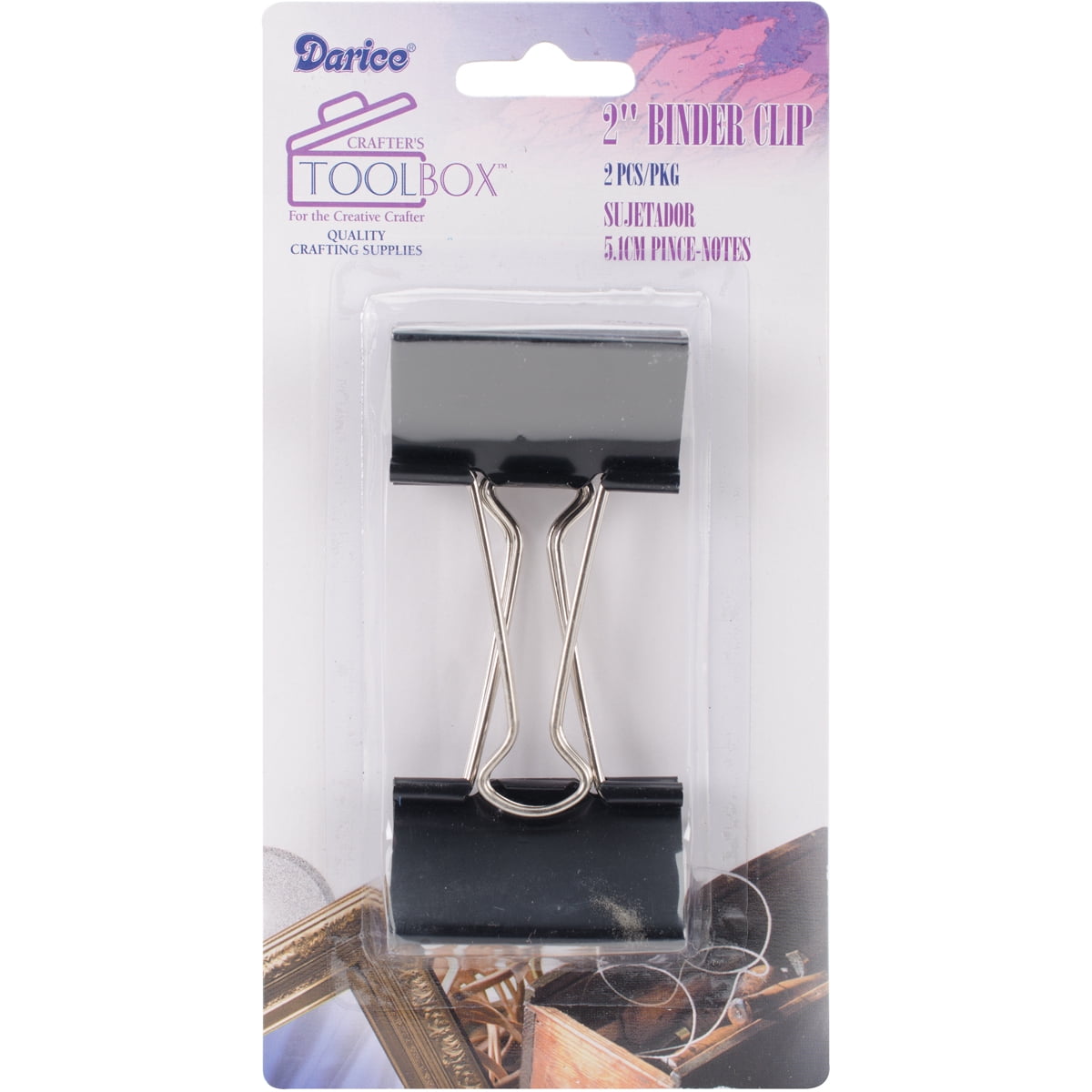 Large Binder Clips 2/PkgBlack