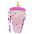 thumbnail image 2 of Botella de agua con para niñas, botella creativa de 320ml, práctica botella de agua para helados para deportes, pesca, calle, verano, regalo de Púrpura DYNWAVEMX Botella para beber, 2 of 7