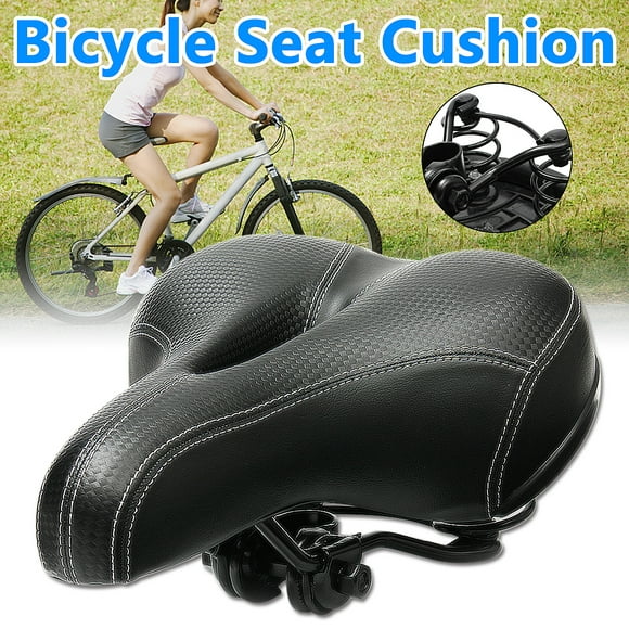 Breathable Bike Saddle Seat Cushion Wide Big Bum Sprung Bike Bicycle Gel Cushion Comfort Saddle Seat