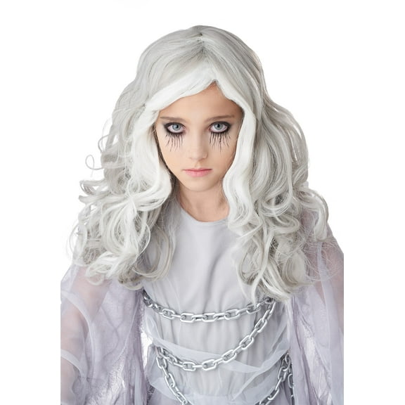 Glow in the Dark Ghost Child Wig