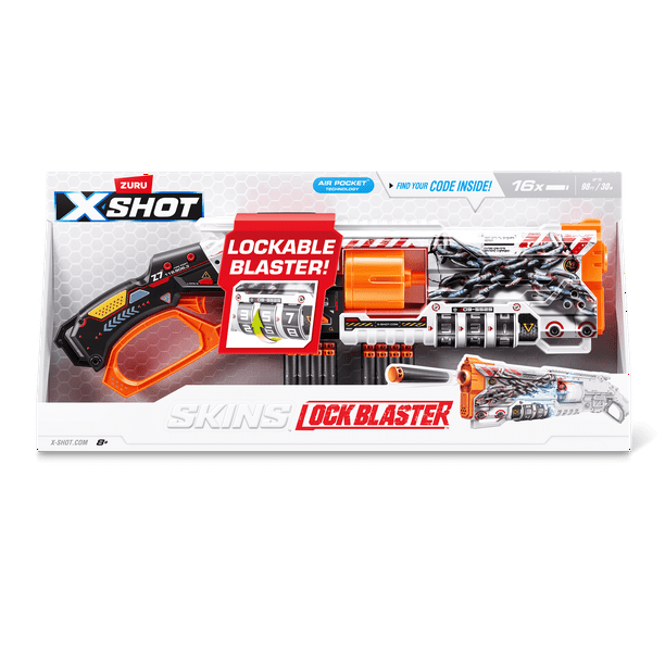 XSHOT Skins Lock Blaster - Outdoor Foam Activity Center Blaster