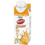Boost Breeze Nutritional Drink, Orange, 8 Fl Oz (Pack of 6)