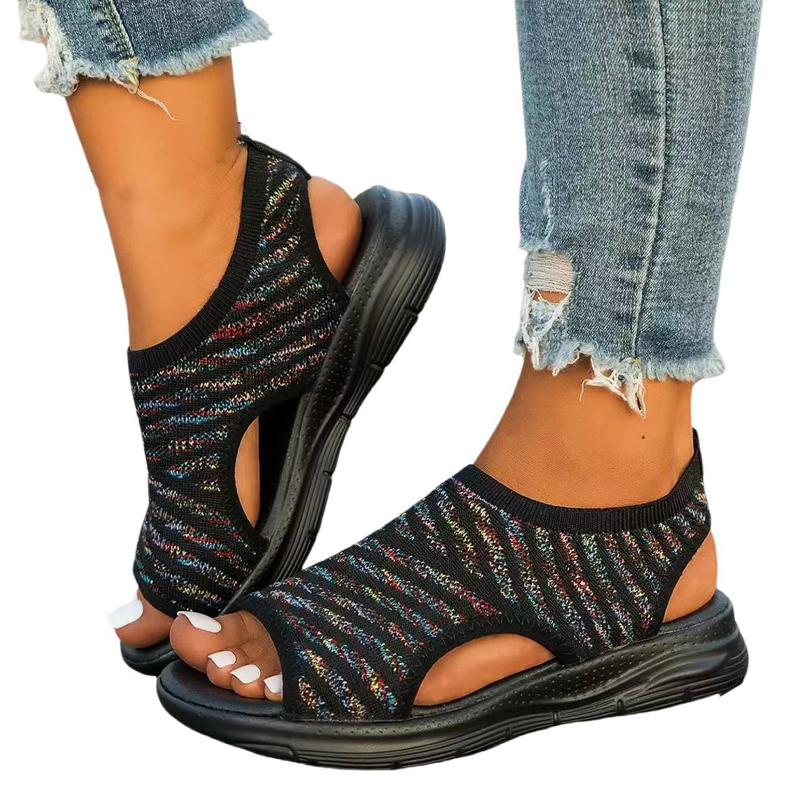 Hot Wedges Sandals for Women Womens Bling Sandals Sandals for - Main Image