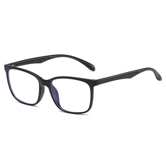 Blue Light Blocking Glasses, Anti-Eyestrain Lenses, Lightweight Durable Frame, Black Unisex Eyewear for Men Women, Computer Reading Gaming