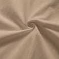 thumbnail image 7 of HOMBOM Short Sleeve T-Shirts for Women Cotton Linen Shirts Henley V Neck Khaki Summer Solid Lightweight Ladies Blouse, 7 of 7