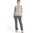thumbnail image 5 of Healing Hands Amanda Print Scrub Top for Women, V-Neck, 3 Pockets, Modern Fit, 2-Way Stretch, Short Sleeve - 2266, XS, Serene Safari, 5 of 6