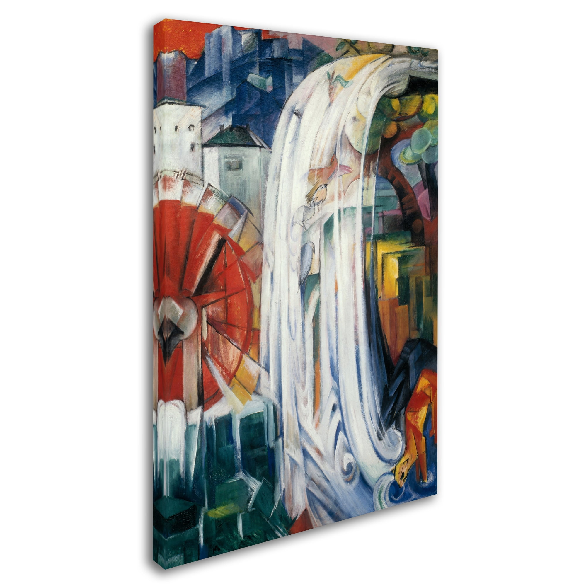 Franz Marc 'The Bewitched Mill' Canvas Art