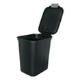 Hefty 7.7 Gallon Trash Can, Plastic Hinged Locking Lid Kitchen Trash