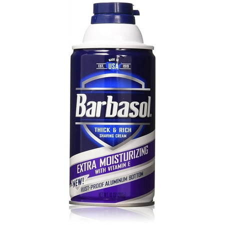 Barbasol Thick and Rich Shaving Cream Extra Moisturizing, 10 oz, 6 Pack