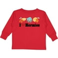 thumbnail image 3 of Inktastic I Heart Hermit Crabs Boys or Girls Long Sleeve Toddler T-Shirt, 3 of 5