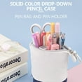 thumbnail image 3 of Standing Pencil Case Telescopic Pen Pencil Bag Pencil Box Stationery Pencil Pouch,Solid Color Pull Down Pencil Case Creative Retractable Pencil Case Stationery Storage Bag, 3 of 5