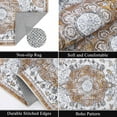 thumbnail image 4 of Boho Kitchen Rugs Sets 3 Piece with Runner Floral Kitchen Floor Mat Carpet Farmhouse Kitchen Rugs and Mats Non Skid Washable Runner Rug for Kitchen Floor Office Sink Laundry, Beige, 4 of 6