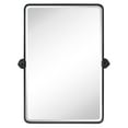 thumbnail image 3 of TEHOME Woodvale 20 in. W x 30 in. H Medium Rectangular Metal framedd Wall Mounted Bathroom Vanity Mirror in Matt Black, 3 of 10