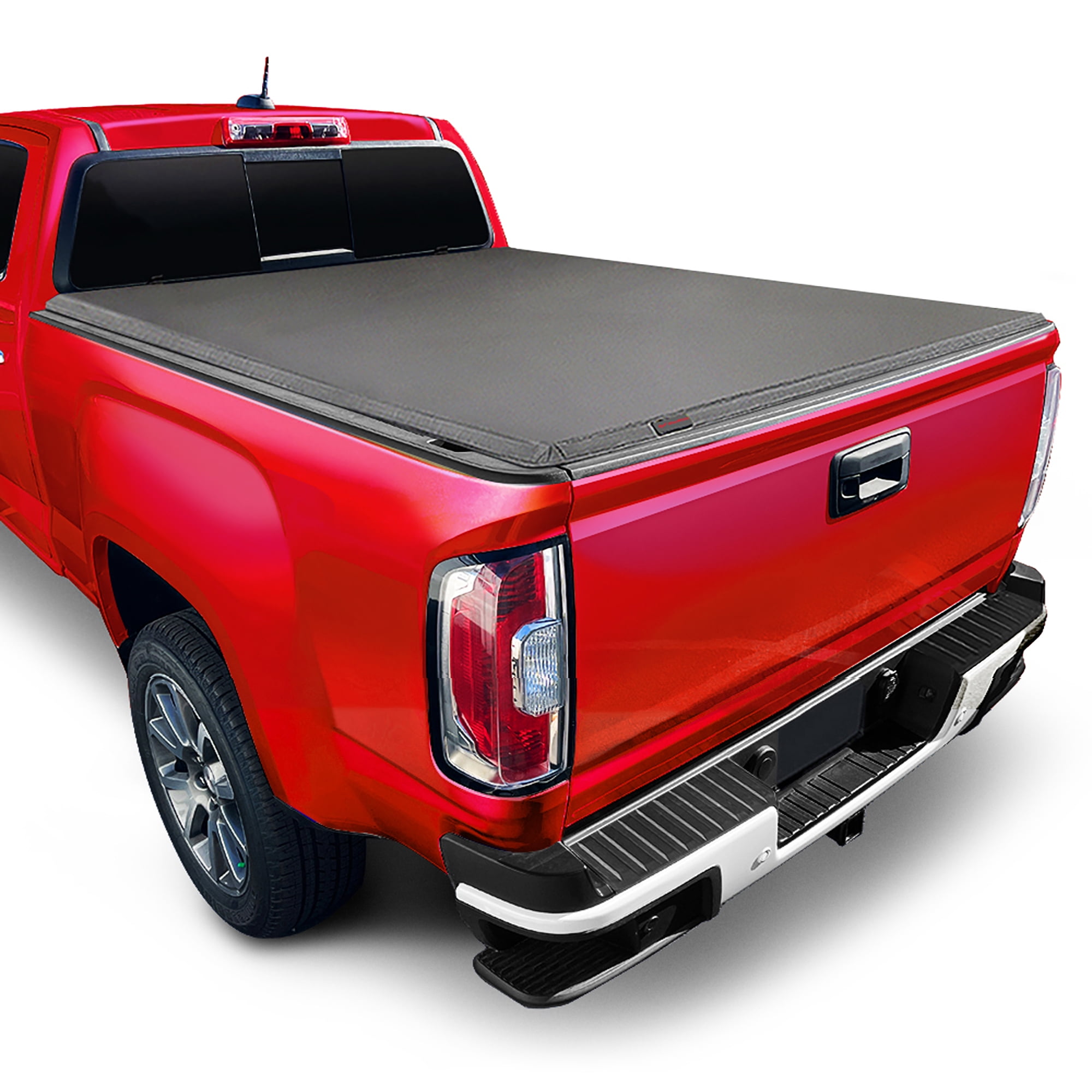 Copertura Tonneau Tyger Tri-Fold Per Pickup - Compatibile Con Chevy/GMC Colorado/Canyon Crew Cab (2004-2012) E Isuzu I350 - 5 Ft