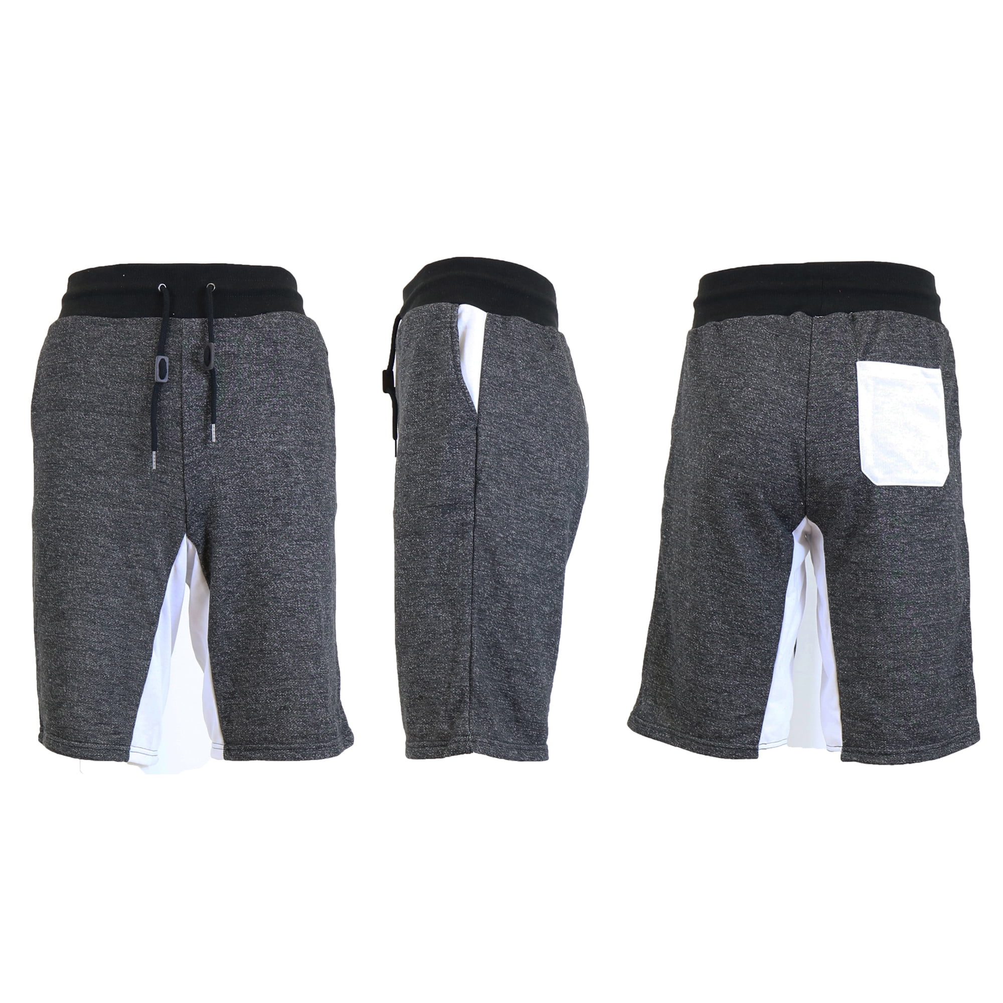 Galaxy by Harvic - Men's French Terry Shorts With Contrast Trim Pockets & Waistband - Walmart