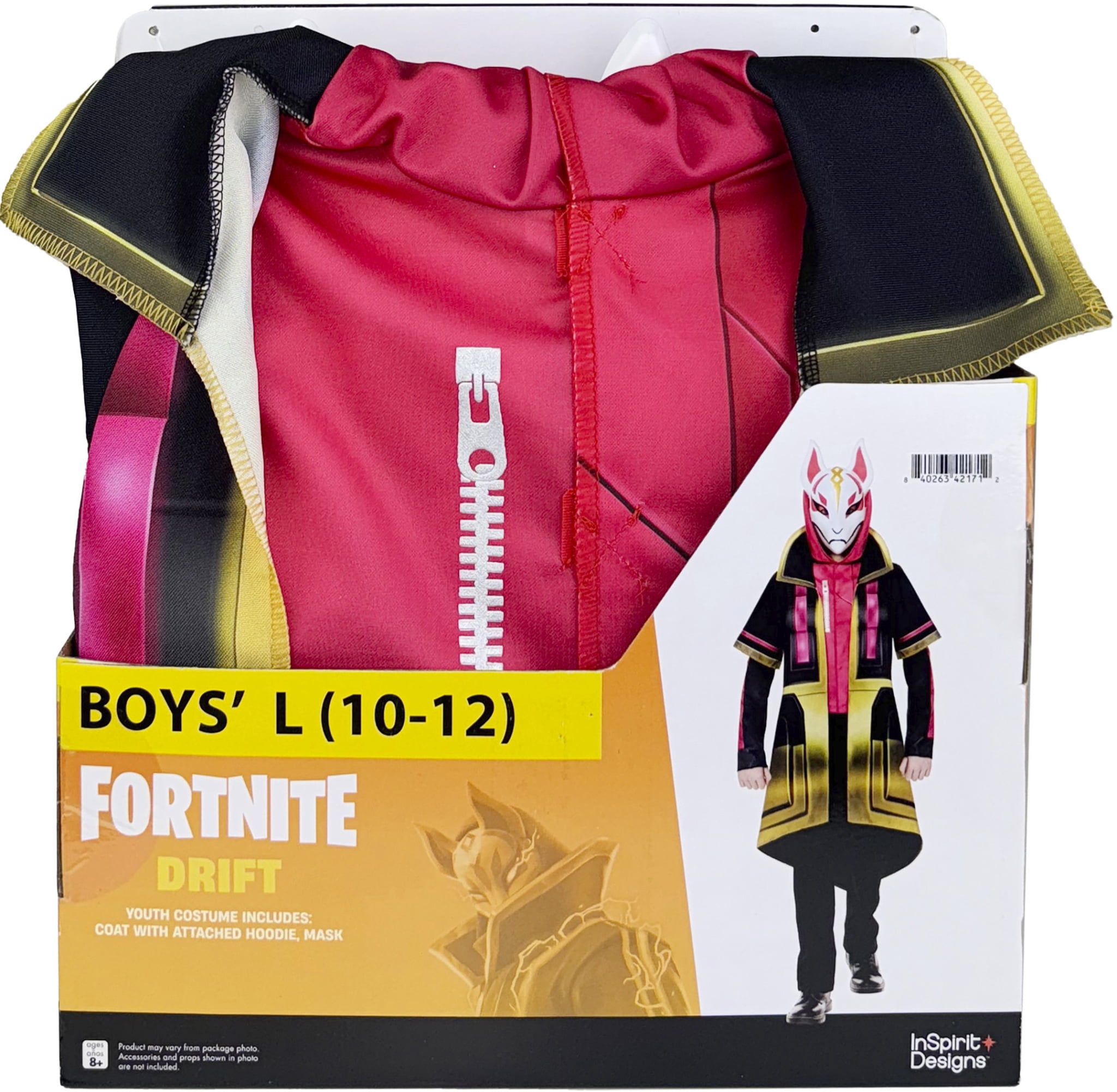 Fortnite Drift Halloween Costume for Children, Boys Size Large 10/12, by InSpirit Designs