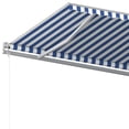 thumbnail image 5 of vidaXL Store Manuel Rétractable avec Poteaux 5x3 m Bleu et Blanc, 5 of 5