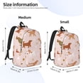 thumbnail image 3 of Lsque Star Cute Dog Pattern Canvas Daypack, Durable Backpack, High-quality Versatile Backpack,Vintage Compact Backpack-Medium, 3 of 6