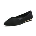 thumbnail image 1 of Dream Pairs Women's Elegant Pointed Toe Slip-on Flats Ballet Comfort Soft Flat Shoes DFA218-W, 1 of 5