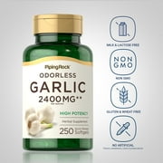 Odorless Garlic Supplement | 2400mg | 250 Softgels | by Piping Rock
