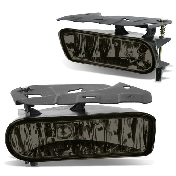 DNA Motoring FL-ZTL-251-SM For 2002 to 2006 Cadillac Escalade EXT ESV Pair Bumper Driving Fog Light Lamp Smoked Lens 03 04 05