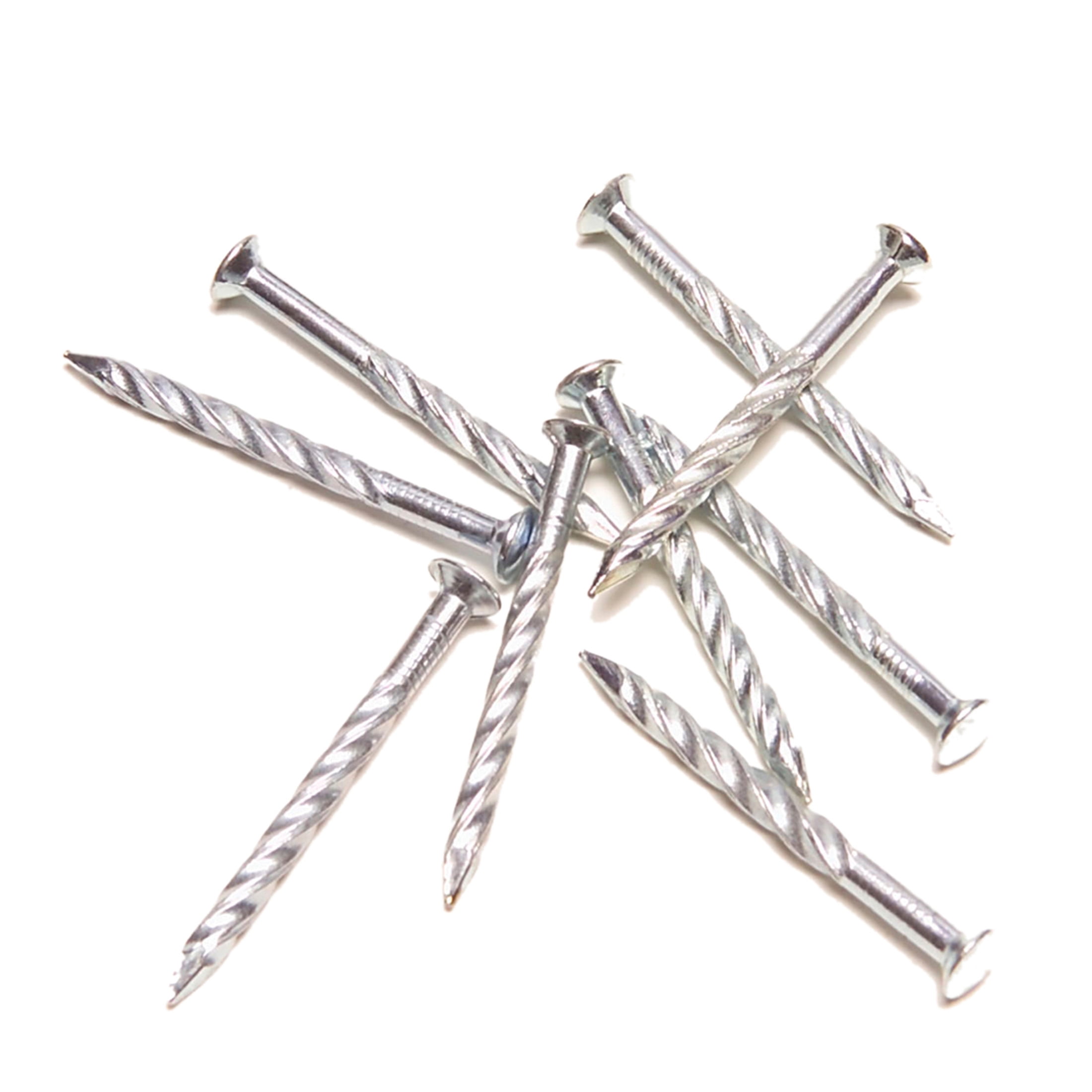M-D Building Products 95621 1-1/4 In. Silver Floor Metal Screw Nails (1Lb) (3 Packs)