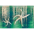 thumbnail image 3 of Mahan, Kathy 24x17 Black Modern Framed Museum Art Print Titled - Starfish on Water I, 3 of 5