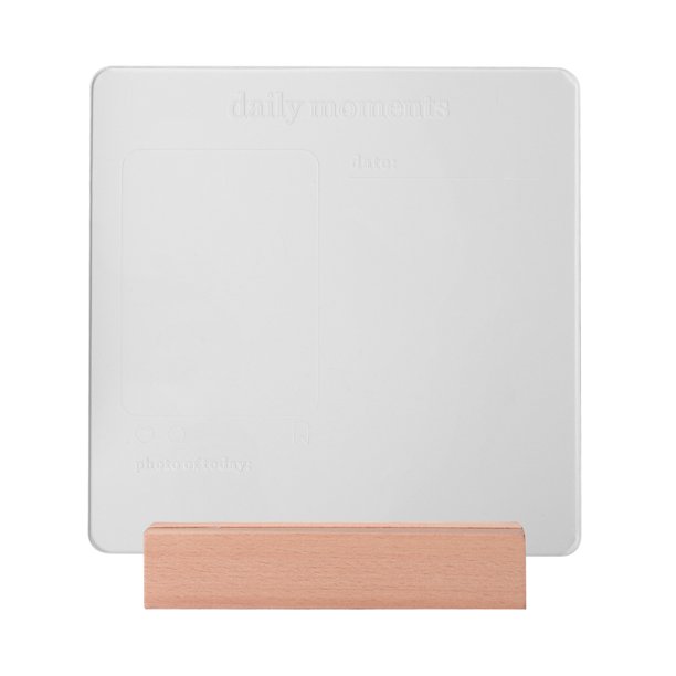 Tablero de notas acrílico transparente + Soporte de lámpara + Kit de bolígrafo borrable (Momento diario) Likrtyny Componentes de Computadoras