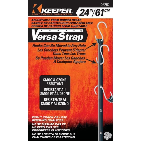 Versastrap 06262 Tie Down 24 in L, EPDM Rubber
