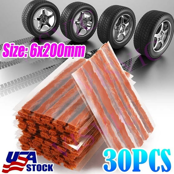 30Pcs plugs Truck Tire Plugs Tire Repair brown, 8" X 1/4" Tubeless Local Stock