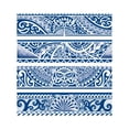 thumbnail image 2 of 4PCS Brazalete Impermeable Etiqueta Engomada Del Tatuaje Semi Permanente para Mujeres Hombres (240x63mm), 2 of 9