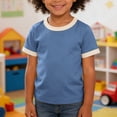 thumbnail image 2 of EnJoCho Kids Short Sleeve T Shirts Boys Girls Baby Children’s Toddler Kids Basic Casual Cotton Tee Top Comfortable Breathable Summer Everyday Play, 2 of 4
