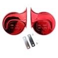 thumbnail image 4 of Trompetas genéricas para coche, trompetas para camiones, tonos altos y bajos, impermeables, fáciles de usar, trompetas eléctricas compactas para motor Chapado en rojo., 4 of 8