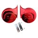 thumbnail image 4 of Bocinas genéricas Zulema para coche bocinas eléctricas de repuesto tonos altos y bajos bocinas para motocicleta Chapado en rojo, 4 of 8