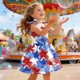 thumbnail image 4 of Linfrsh Baby and Toddler Girl Patriotic Dress, Sizes 12M-5T(Blue,1-2 Years), 4 of 5