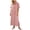 Pink dress 05, variant on Karymi Spring Dresses for Women 2026 Cotton Linen Button Down Shirt Dress, Casual Solid Maxi Dress with Rolled Short Sleeves, Side Split & Chest Pockets, Shift Dress Maxi Dresses for Women