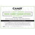 thumbnail image 7 of Candy Envy Light Green Rock Candy Sugar Sticks, Watermelon Flavor, 12 Ct. Individually Wrapped, 7 of 7