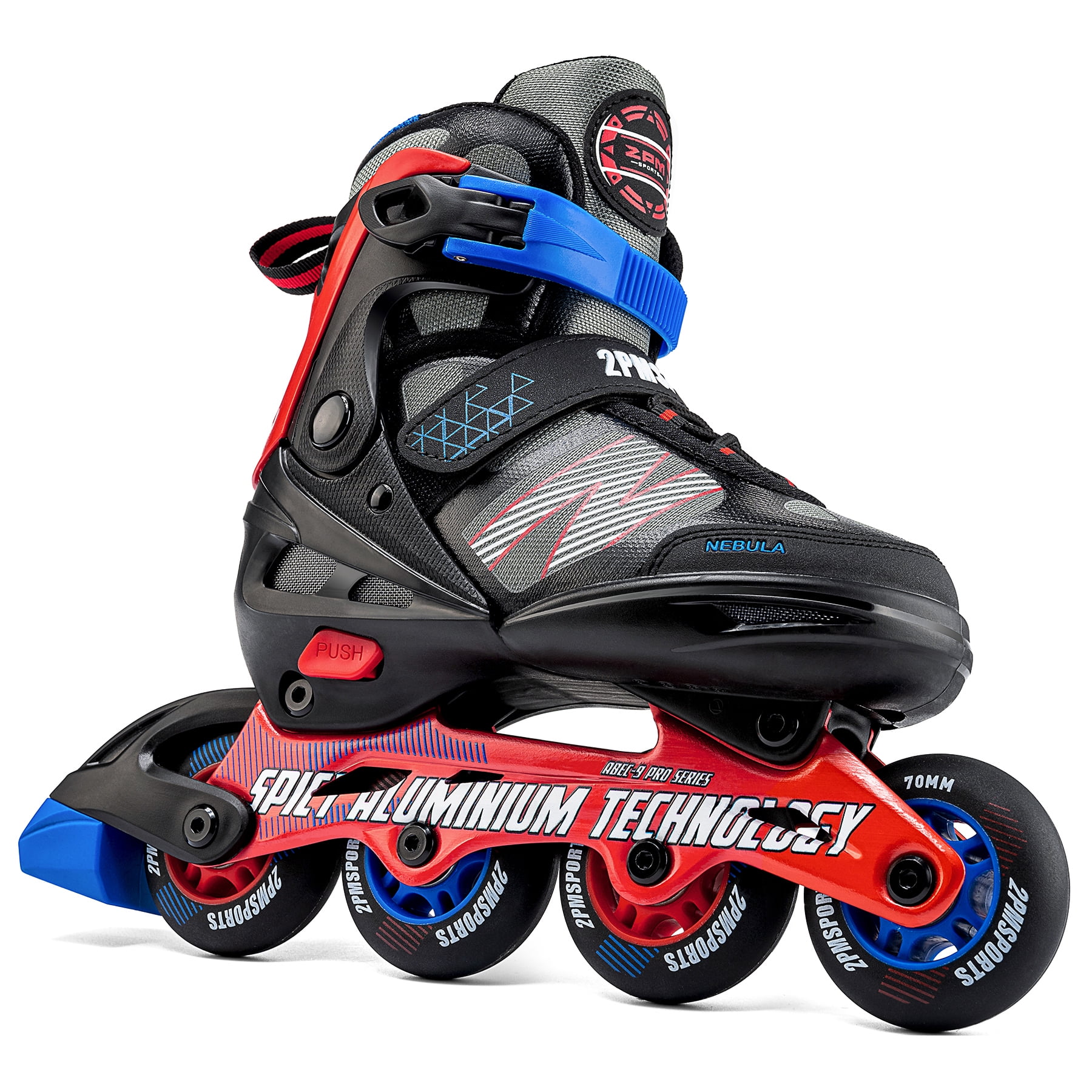 2PM SPORTS Nebula Adjustable Inline Skate for Children, Fun Kids Roller