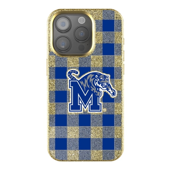 Keyscaper Memphis Tigers Plaid Bling iPhone Case