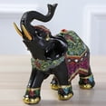 thumbnail image 2 of Coofit Resin Figurine Exquisite Thailand Elephant Table Ornament Desktop Decoration, 2 of 6
