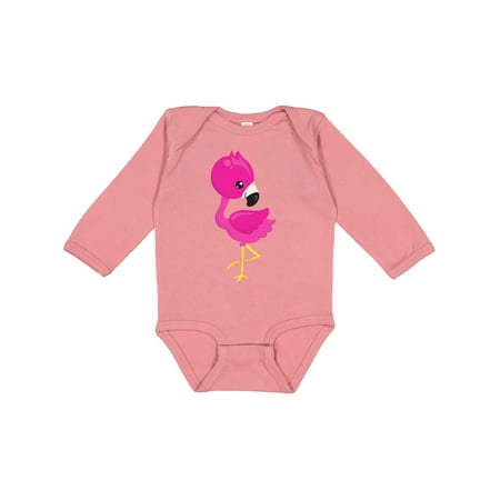 

Inktastic Pink Flamingo Baby Flamingo Cute Flamingo Girls Long Sleeve Baby Bodysuit