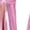 Pink, variant on iiniim Girls Metallic Disco Hip Hop Jazz Dance Outfit Sequin Crop Top and Split Bell Bottom Pants Streetwear Purple 6