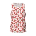 thumbnail image 4 of Easygdp Strawberry Flower Men's Tank Top, Sleeveless Muscle T Shirts, Breathable, Quick-Dry, Loose for Gym, Running, Fitness - 3X-Large, 4 of 9